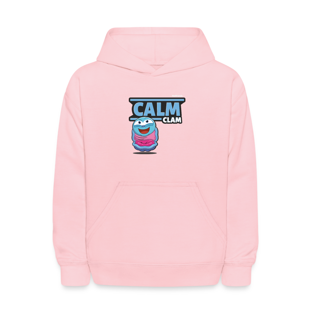 Calm Clam Character Comfort Kids Hoodie - pink