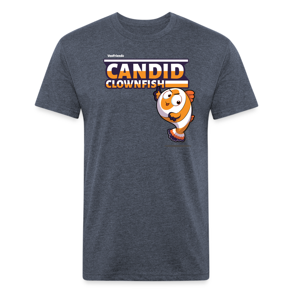 Candid Clownfish Character Comfort Adult Tee - heather navy