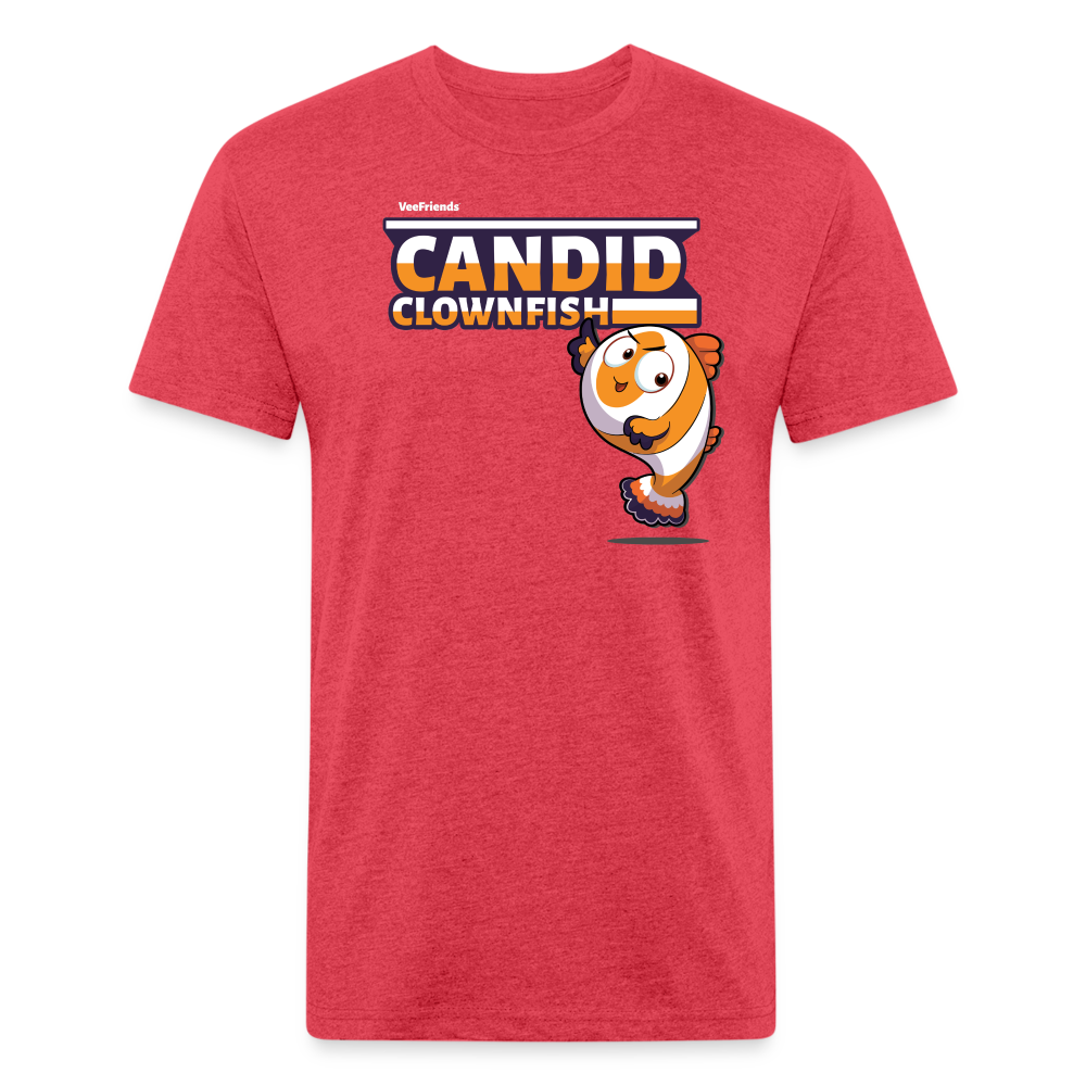 Candid Clownfish Character Comfort Adult Tee - heather red