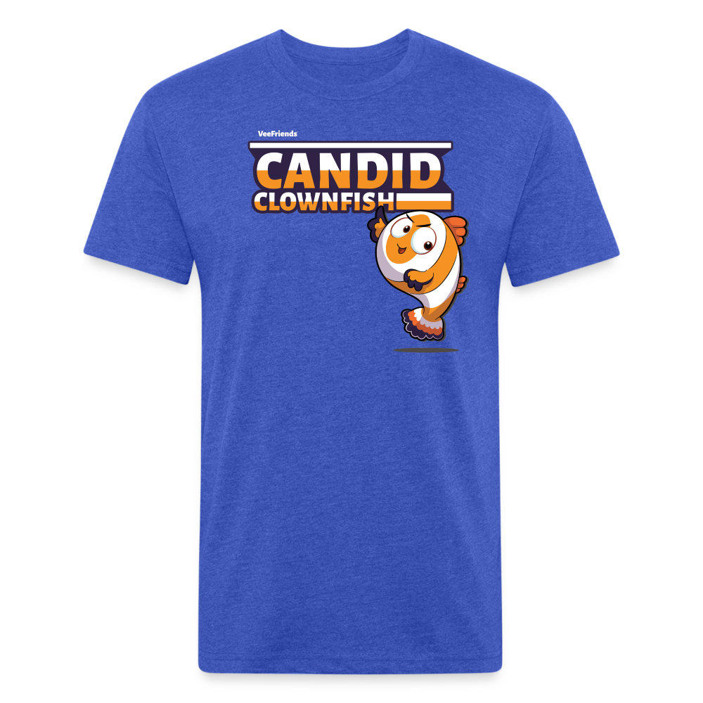 Candid Clownfish Character Comfort Adult Tee - heather royal