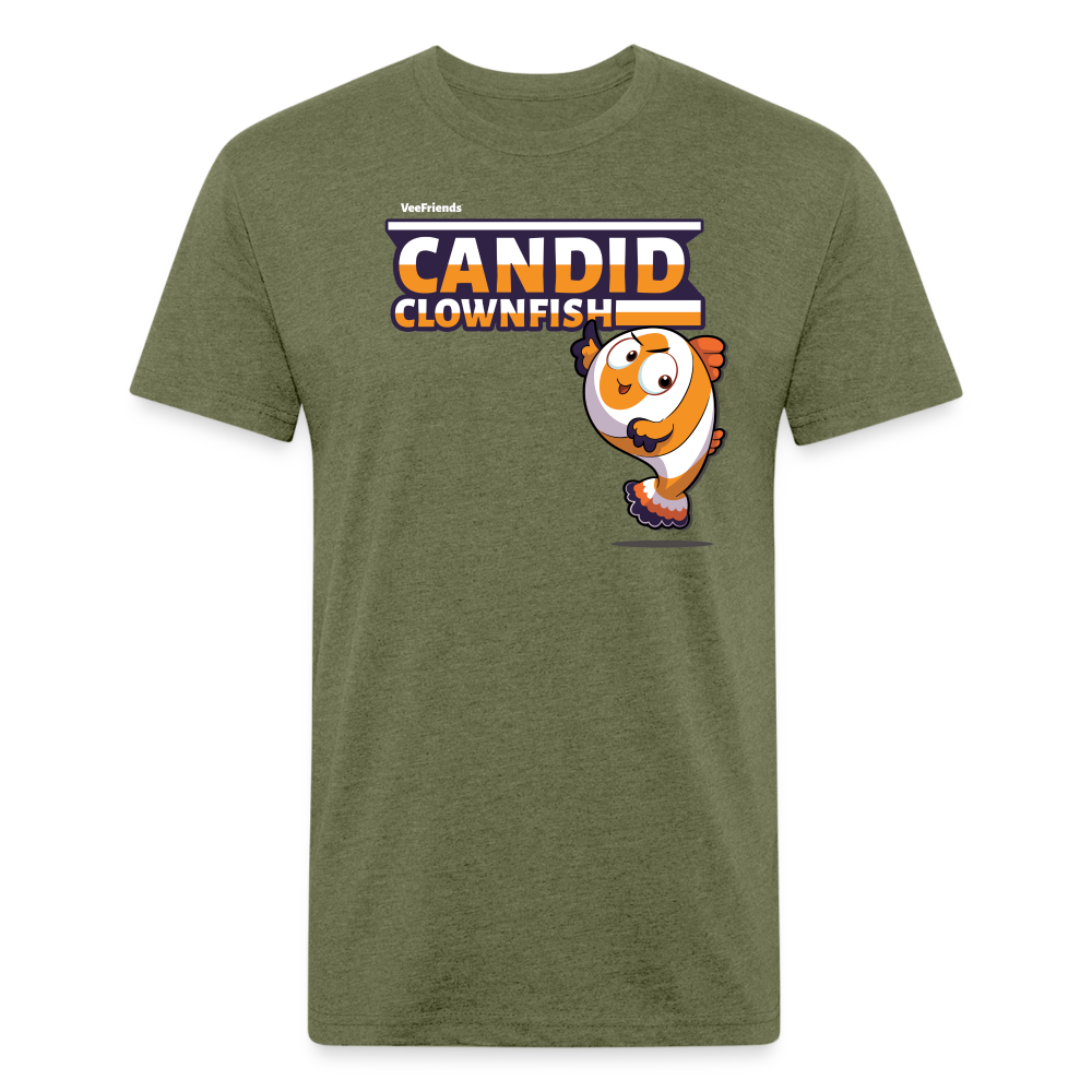 Candid Clownfish Character Comfort Adult Tee - heather military green