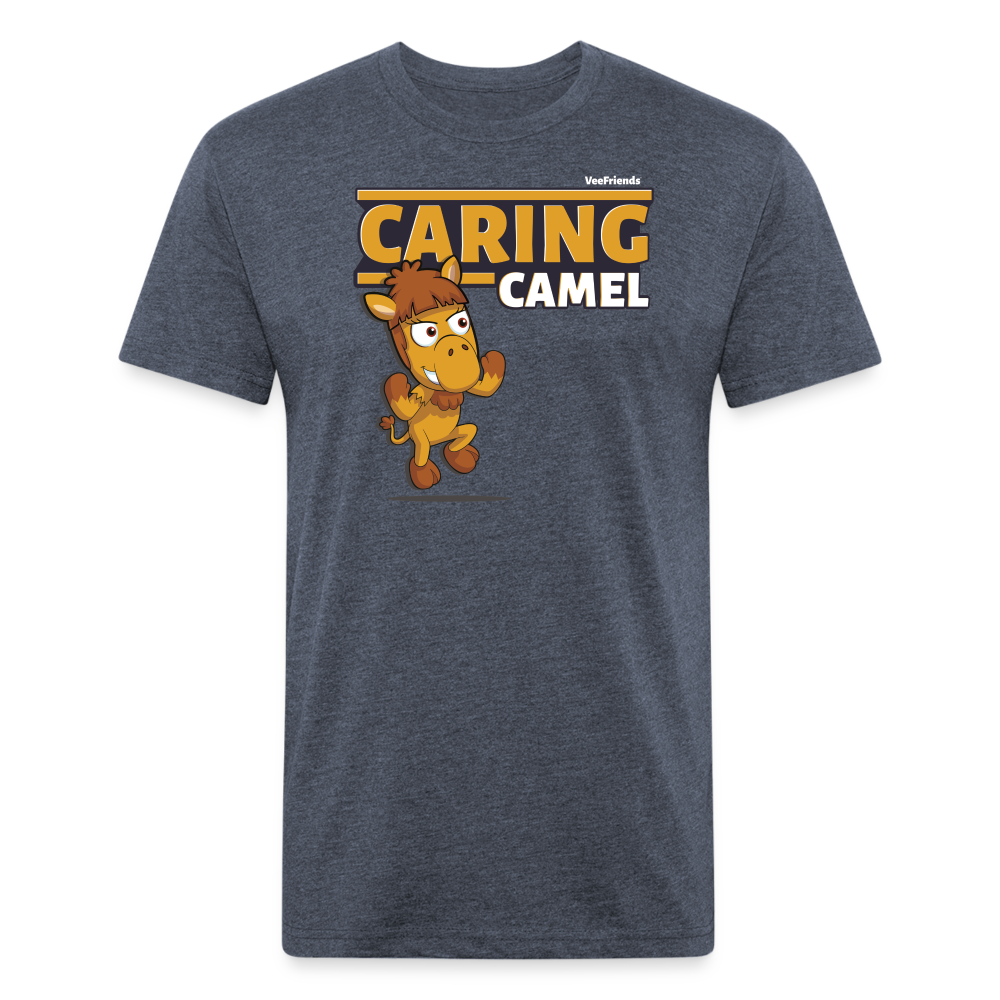 Caring Camel Character Comfort Adult Tee - heather navy