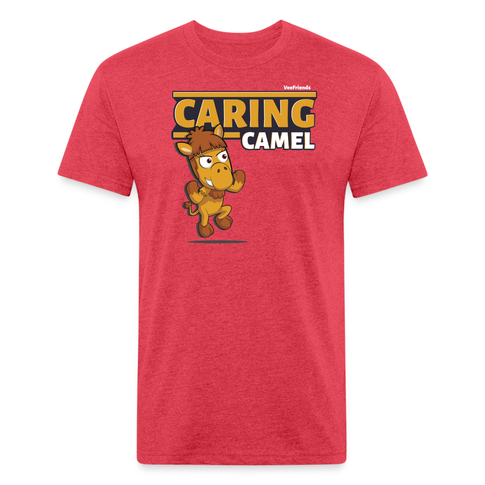 Caring Camel Character Comfort Adult Tee - heather red