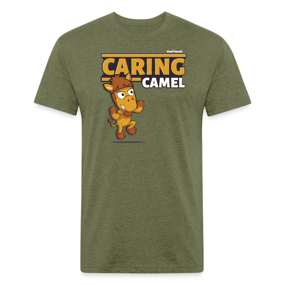 Caring Camel Character Comfort Adult Tee - heather military green