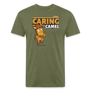 Caring Camel Character Comfort Adult Tee - heather military green