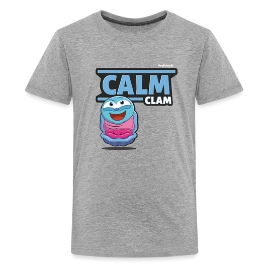 Calm Clam Character Comfort Kids Tee - heather gray