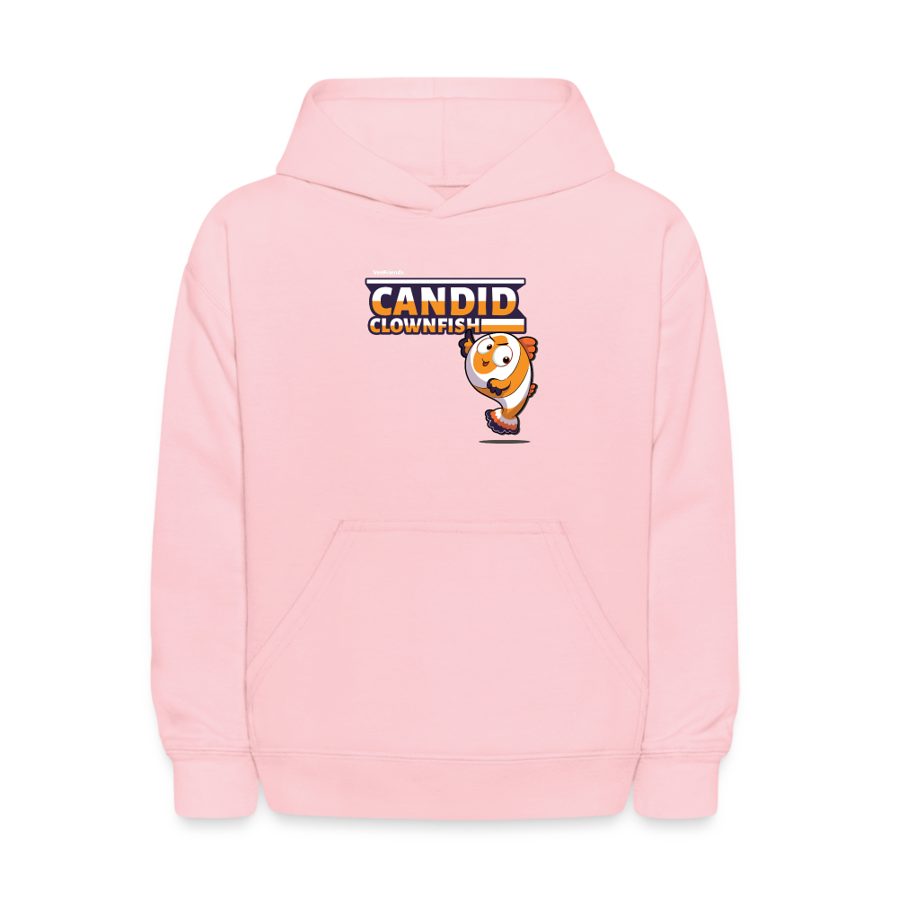 Candid Clownfish Character Comfort Kids Hoodie - pink