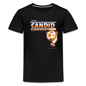 Candid Clownfish Character Comfort Kids Tee - black