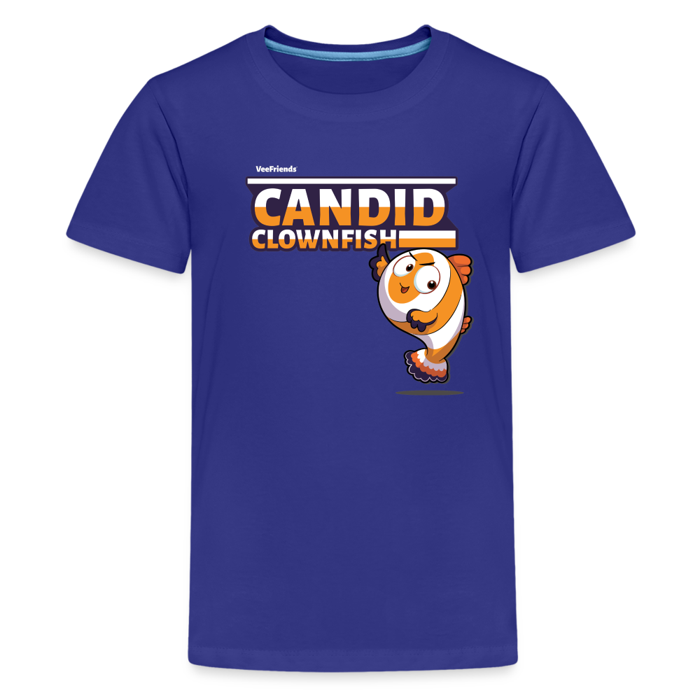 Candid Clownfish Character Comfort Kids Tee - royal blue