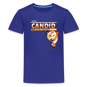 
            
                Load image into Gallery viewer, Candid Clownfish Character Comfort Kids Tee - royal blue
            
        