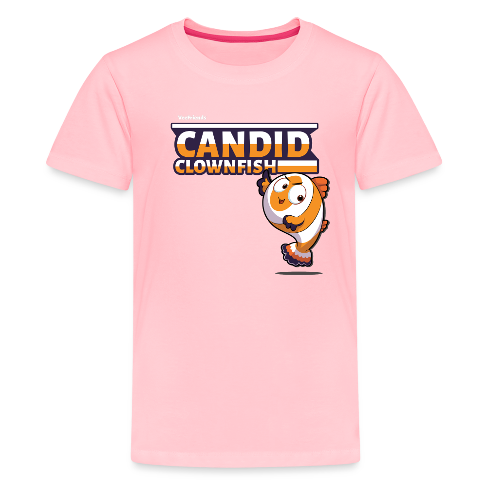 Candid Clownfish Character Comfort Kids Tee - pink