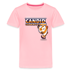Candid Clownfish Character Comfort Kids Tee - pink