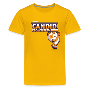 Candid Clownfish Character Comfort Kids Tee - sun yellow