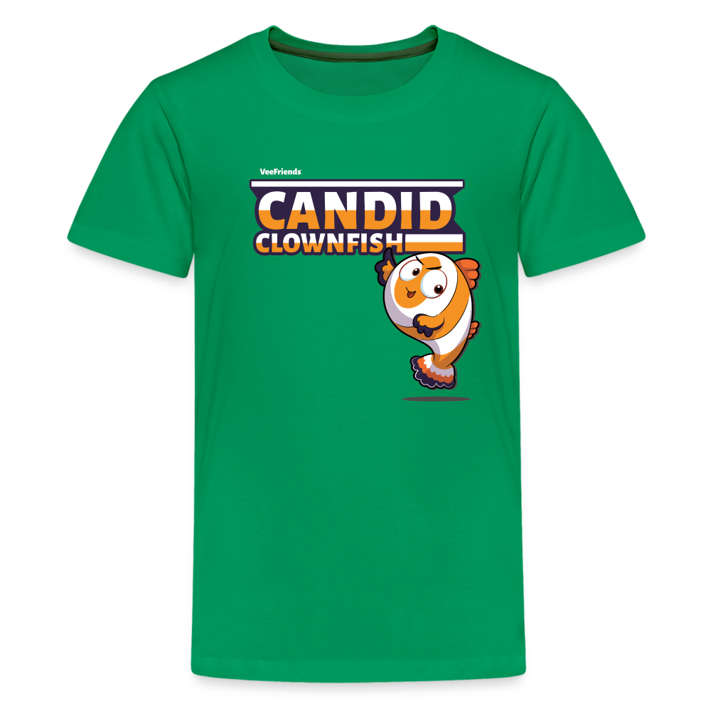 Candid Clownfish Character Comfort Kids Tee - kelly green