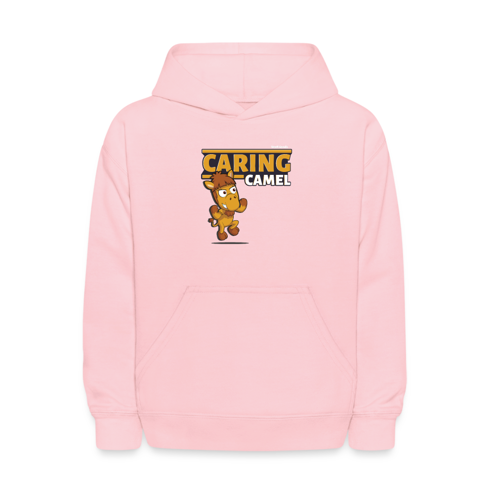 Caring Camel Character Comfort Kids Hoodie - pink