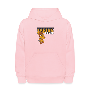 Caring Camel Character Comfort Kids Hoodie - pink