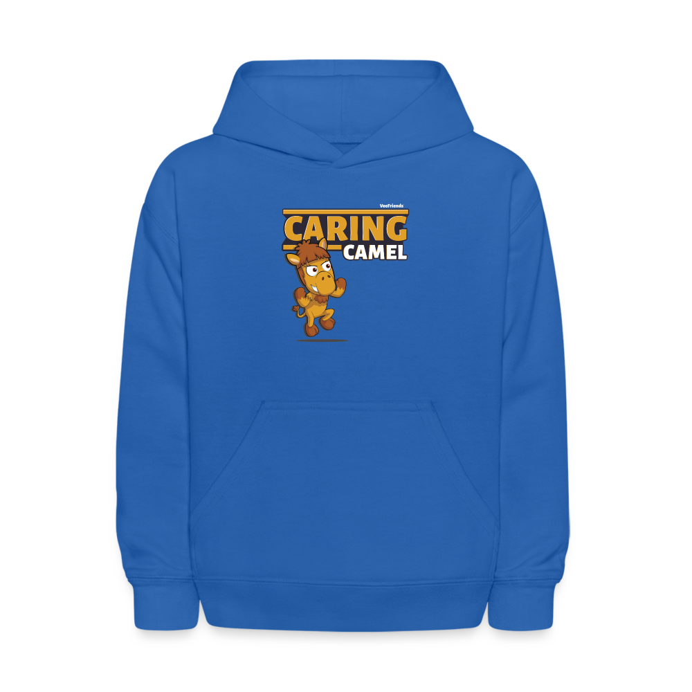 Caring Camel Character Comfort Kids Hoodie - royal blue