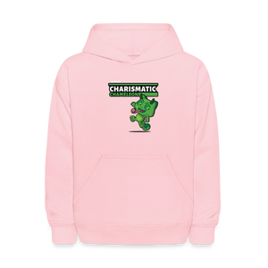 
            
                Load image into Gallery viewer, Charismatic Chameleon Character Comfort Kids Hoodie - pink
            
        