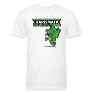 Charismatic Chameleon Character Comfort Adult Tee - white