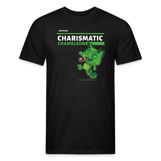 Charismatic Chameleon Character Comfort Adult Tee - black