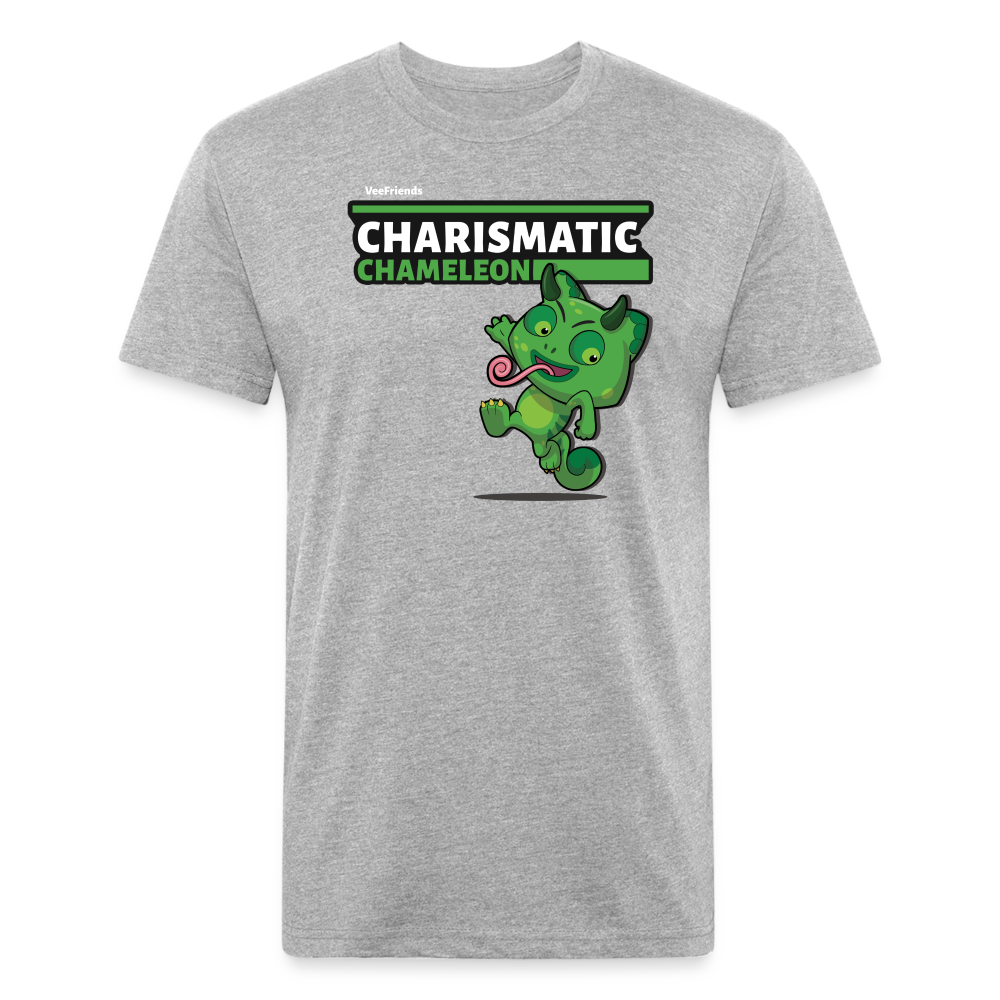 Charismatic Chameleon Character Comfort Adult Tee - heather gray