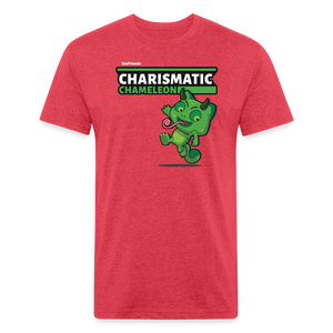 Charismatic Chameleon Character Comfort Adult Tee - heather red