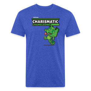 Charismatic Chameleon Character Comfort Adult Tee - heather royal