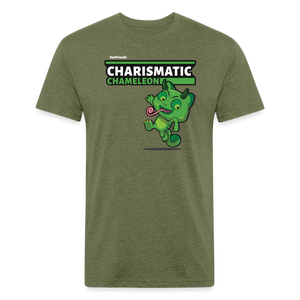 Charismatic Chameleon Character Comfort Adult Tee - heather military green