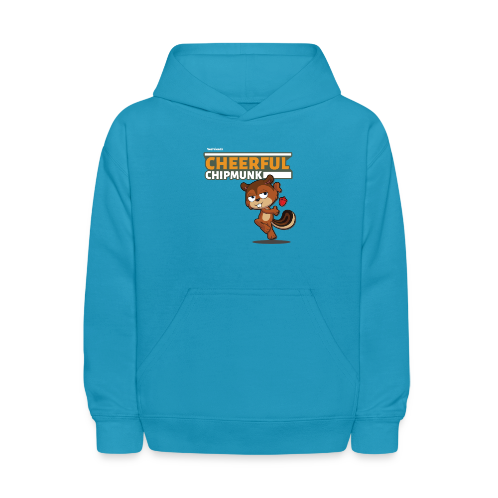 
            
                Load image into Gallery viewer, Cheerful Chipmunk Character Comfort Kids Hoodie - turquoise
            
        