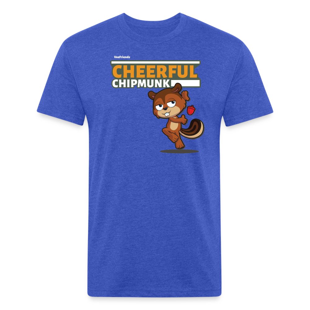 Cheerful Chipmunk Character Comfort Adult Tee - heather royal