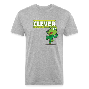 
            
                Load image into Gallery viewer, Clever Crocodile Character Comfort Adult Tee - heather gray
            
        