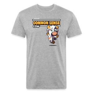 Common Sense Cow Character Comfort Adult Tee - heather gray