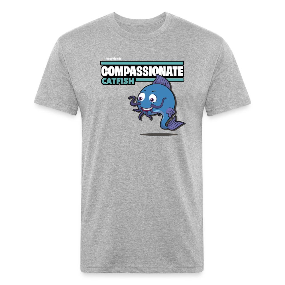 Compassionate Catfish Character Comfort Adult Tee - heather gray