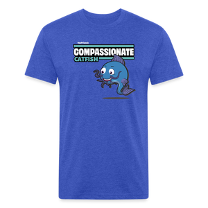 Compassionate Catfish Character Comfort Adult Tee - heather royal