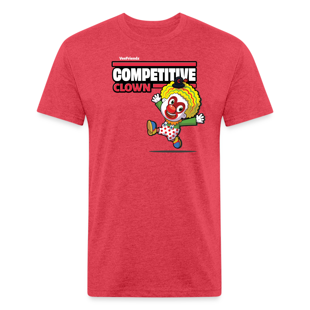 Competitive Clown Character Comfort Adult Tee - heather red