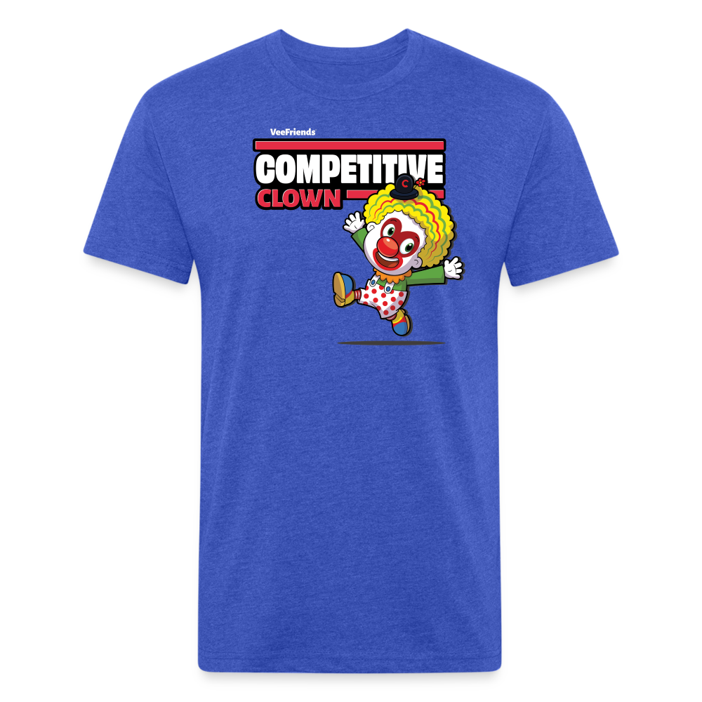 Competitive Clown Character Comfort Adult Tee - heather royal