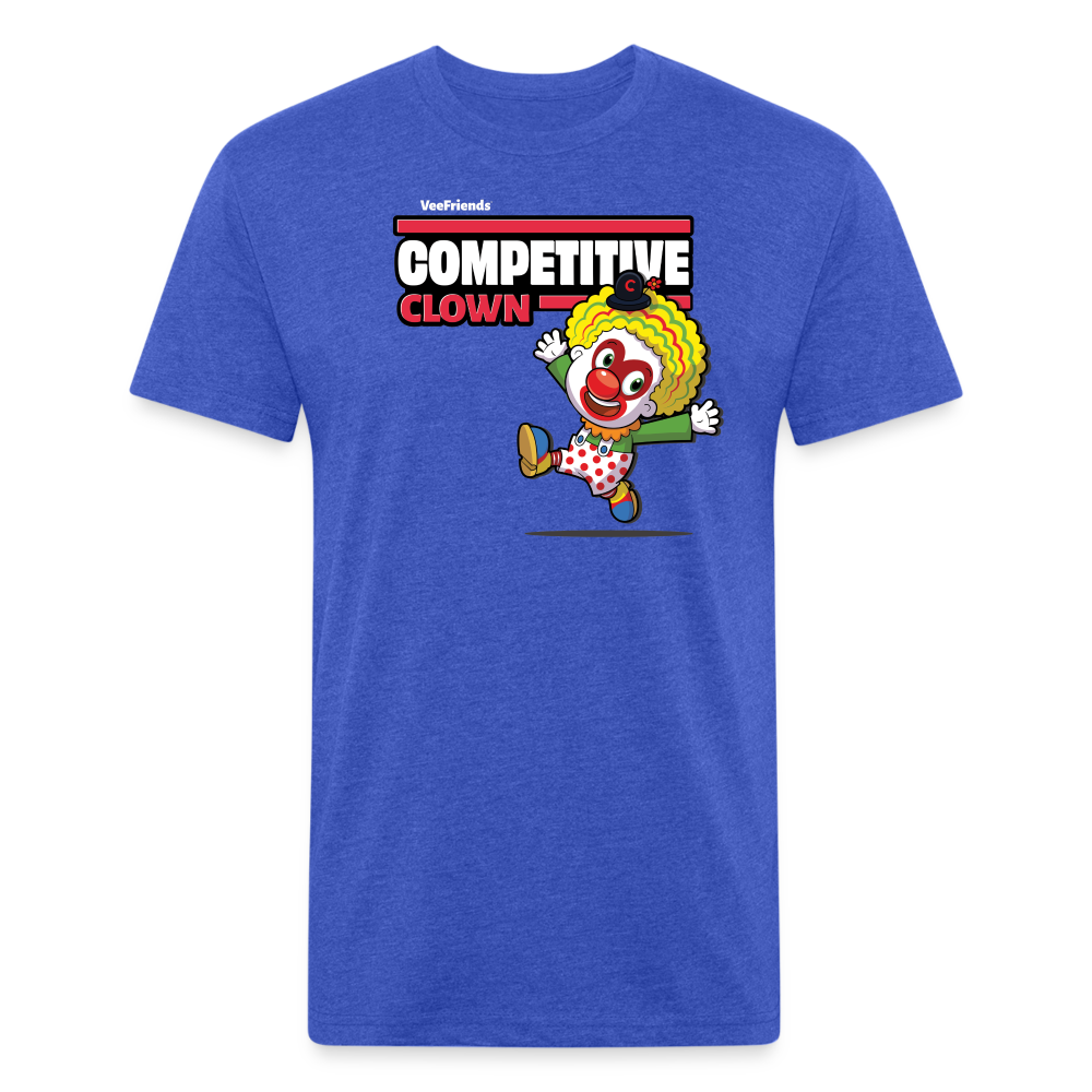 
            
                Load image into Gallery viewer, Competitive Clown Character Comfort Adult Tee - heather royal
            
        