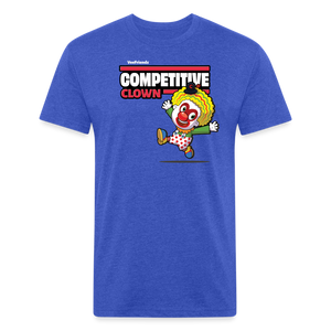 Competitive Clown Character Comfort Adult Tee - heather royal