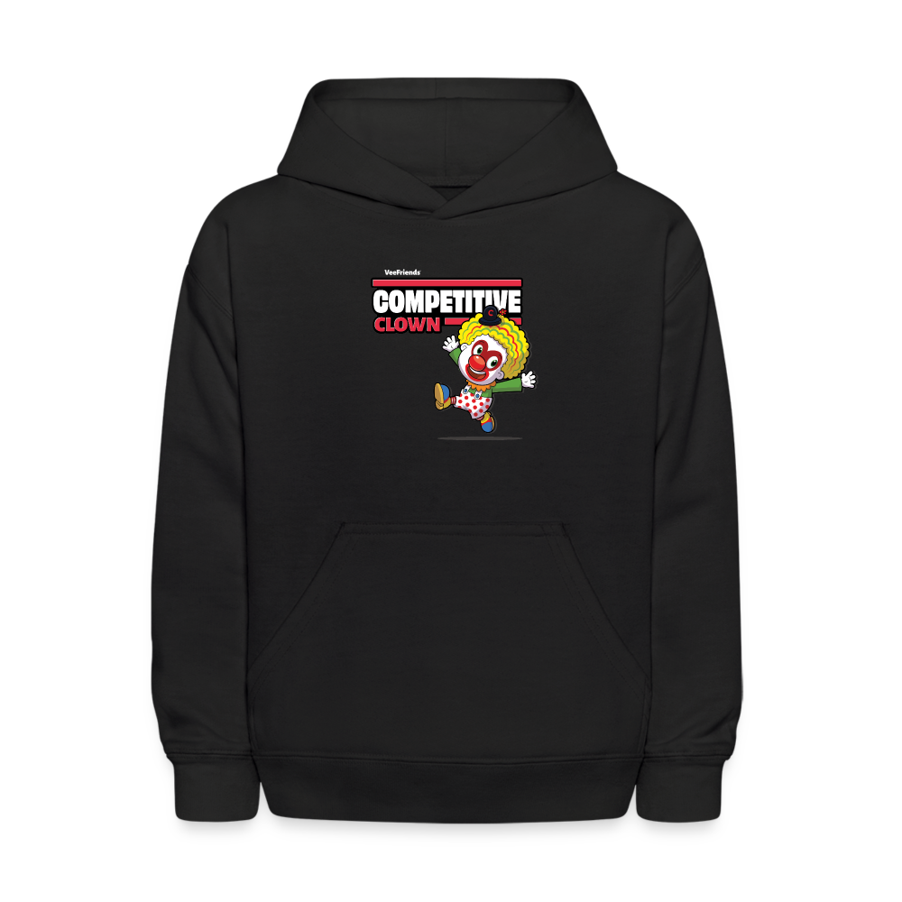 Competitive Clown Character Comfort Kids Hoodie - black