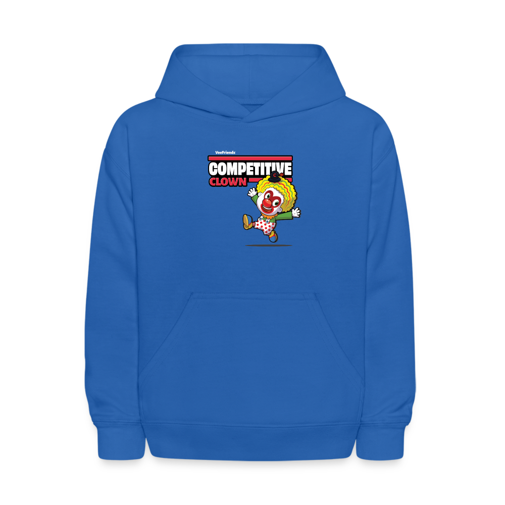 Competitive Clown Character Comfort Kids Hoodie - royal blue