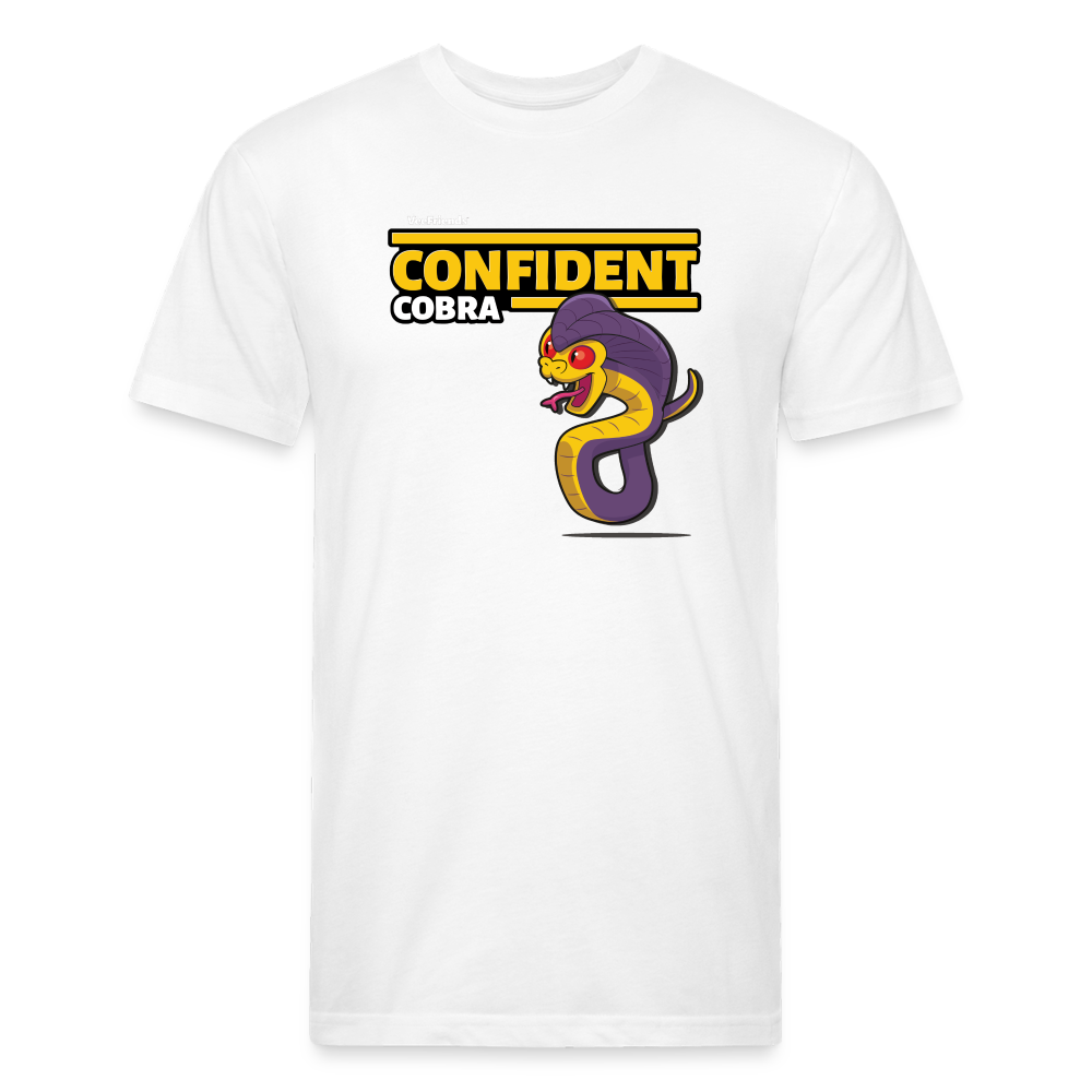 Confident Cobra Character Comfort Adult Tee - white