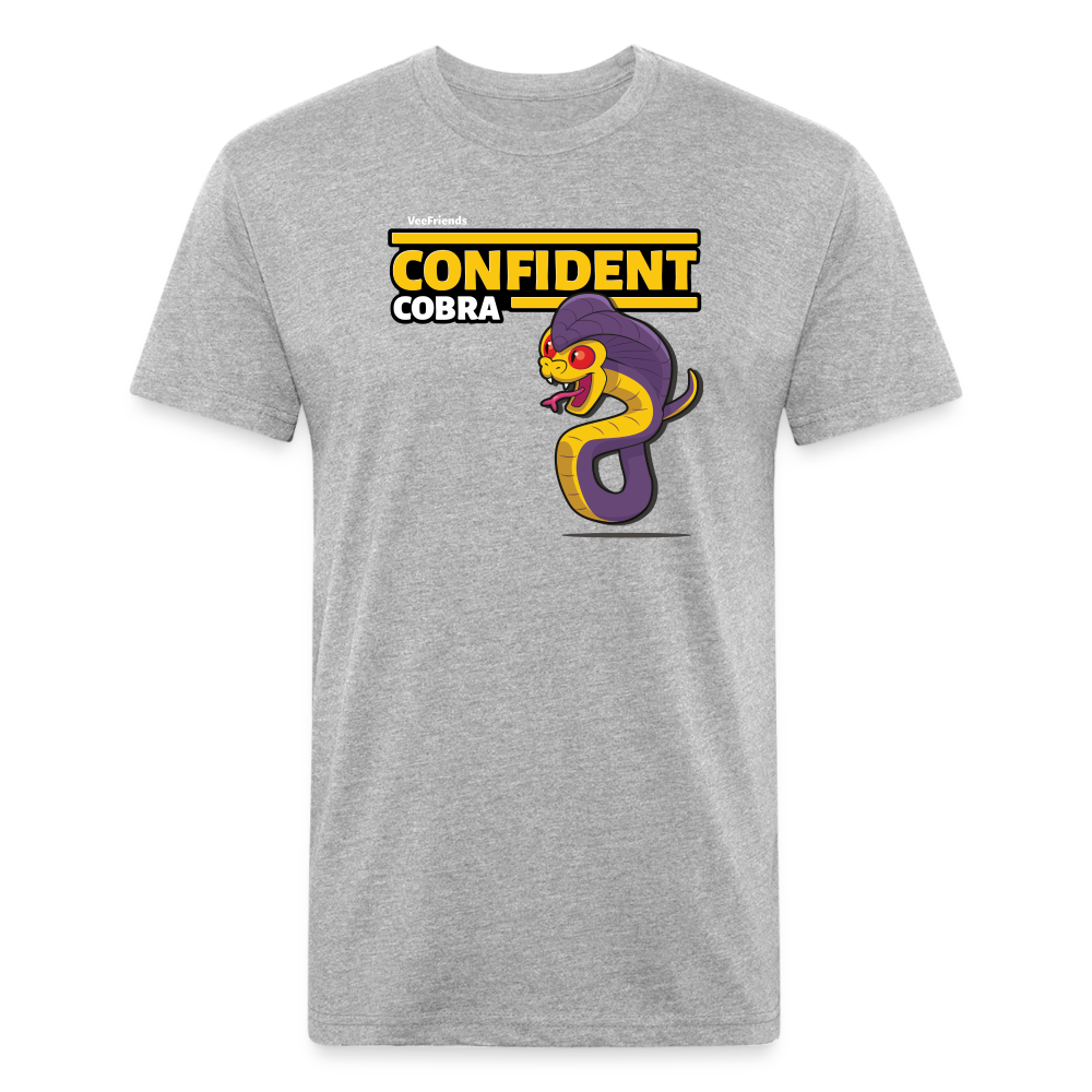 Confident Cobra Character Comfort Adult Tee - heather gray