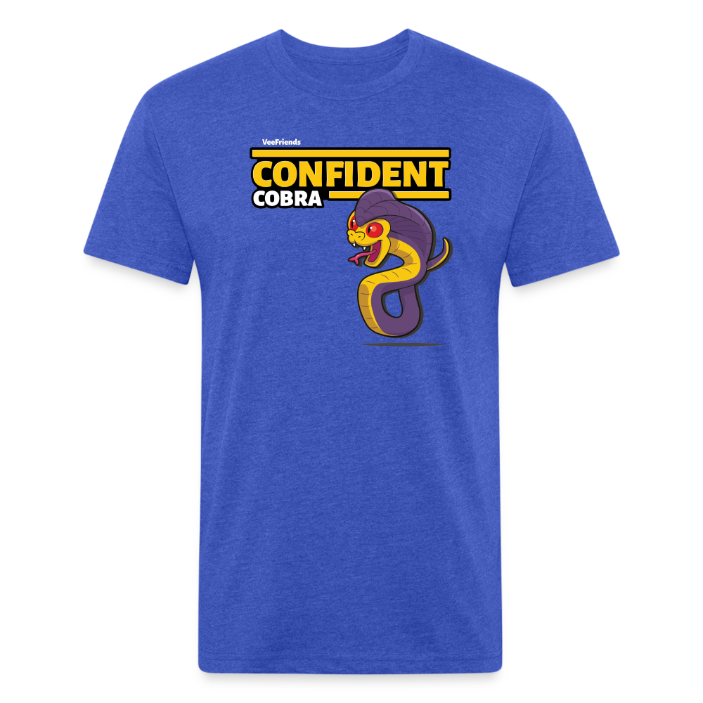 Confident Cobra Character Comfort Adult Tee - heather royal