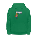 Considerate Cowboy Character Comfort Kids Hoodie - kelly green