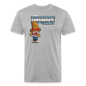 Considerate Cowboy Character Comfort Adult Tee - heather gray