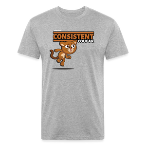 Consistent Cougar Character Comfort Adult Tee - heather gray