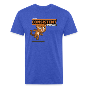 
            
                Load image into Gallery viewer, Consistent Cougar Character Comfort Adult Tee - heather royal
            
        