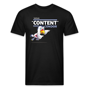 "Content" Condor Character Comfort Adult Tee - black
