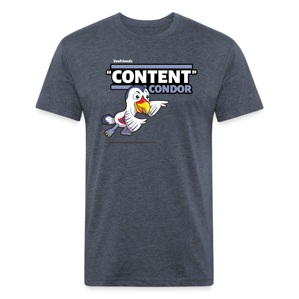 
            
                Load image into Gallery viewer, &amp;quot;Content&amp;quot; Condor Character Comfort Adult Tee - heather navy
            
        
