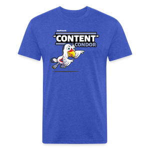 
            
                Load image into Gallery viewer, &amp;quot;Content&amp;quot; Condor Character Comfort Adult Tee - heather royal
            
        
